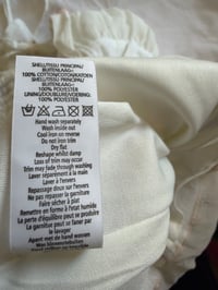 Image 6 of  Y2K 2000s white corset style cami with pink applique flowers, embroidery, sequins and beads 