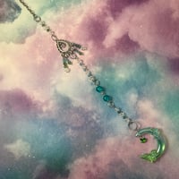 Image 1 of Crescent Moon Sun Catcher Hanging Home Decor