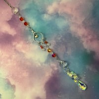 Image 1 of Glass AB Pendant Sun Catcher Hanging Home Decor