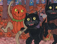 Image 3 of "Where The Halloween Things Are" Signed 8.5x11 Print