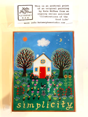Image of Participation- illumination series print on wooden plaque-- regular size