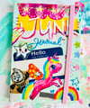 Unicorn Junk journal - leatherette journal book