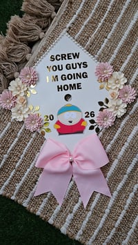 Image 3 of Pearl Lei w/2 money butterflies & Cap Topper Bundle 