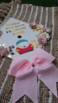 Image 5 of Pearl Lei w/2 money butterflies & Cap Topper Bundle 