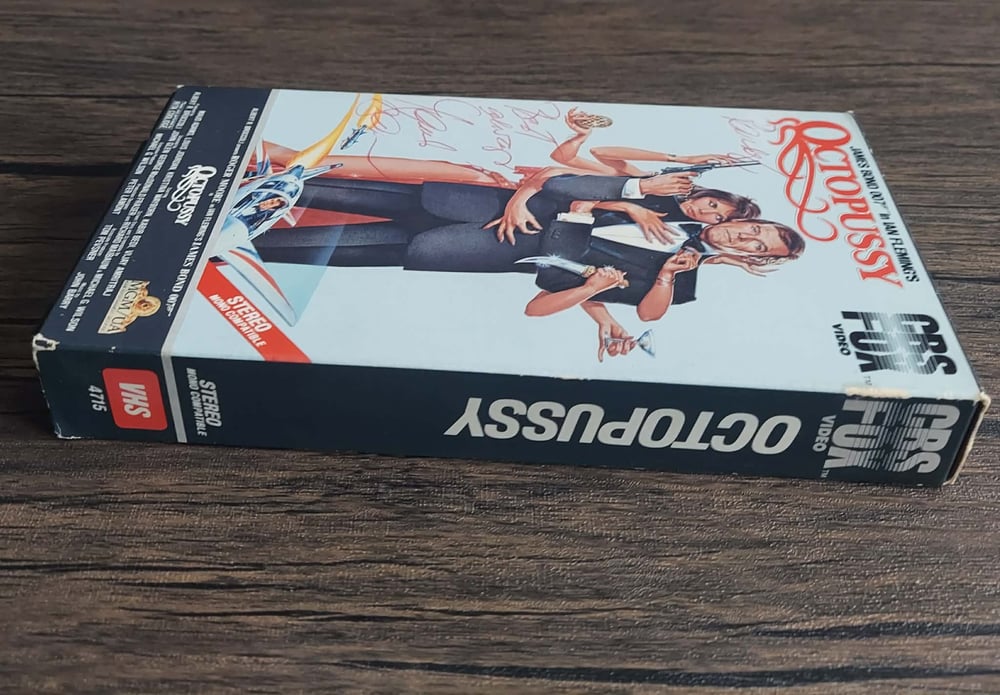 Octopussy (James Bond) VHS - SIGNED by Maud Adams