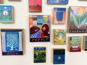 Image of Resourcefulness- illumination series print on wooden plaque-- regular size