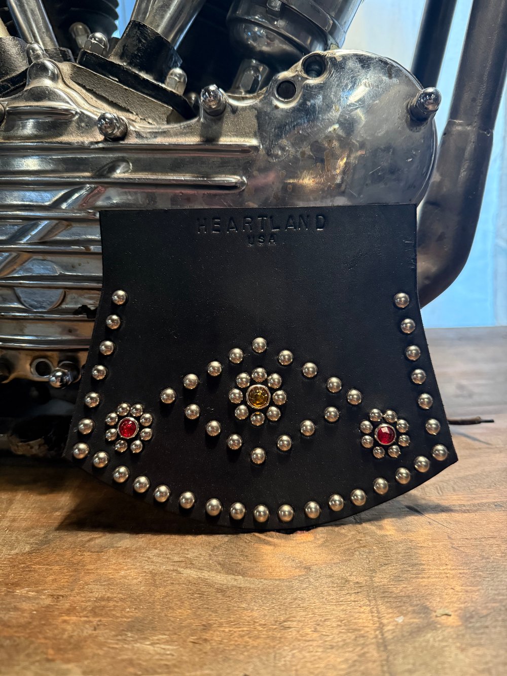 Image of Heartland MFG Leather Mudflap