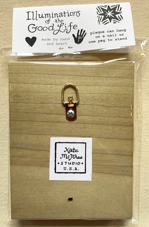 Image of Love- illumination series print on wooden plaque-- regular size