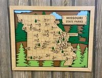 Image 1 of Missouri State Parks Visited Sign • Track Your Adventures 