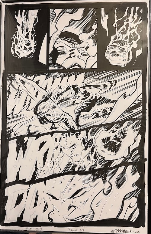 Image of Fire Power Issue #24, page 7 Original Art