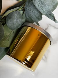Image 2 of 8oz Solid Gold Mirrored Soy Candle Tumbler