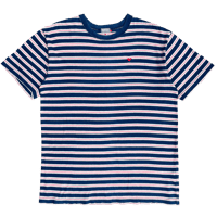 Image 1 of Kapital Heart Embroidered Striped Tee - L