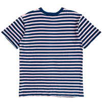 Image 3 of Kapital Heart Embroidered Striped Tee - L