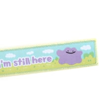 Image 3 of Pokopia Ditto Embroidered Keychain
