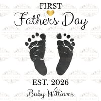 Father’s Day Footprint Keepsake – Digital Download