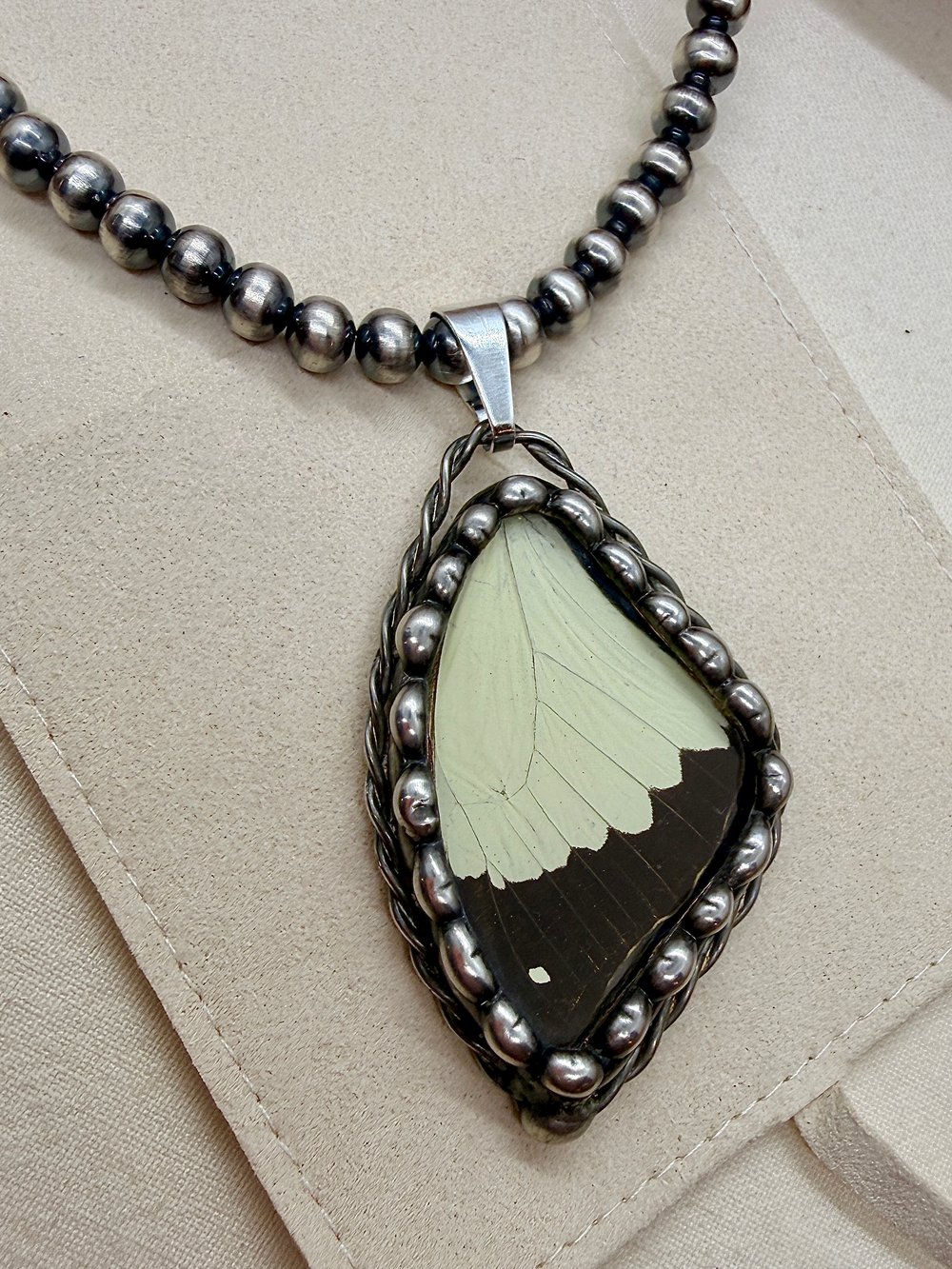 Image of Butterfly Wing Stained Glass Pendant 3/6