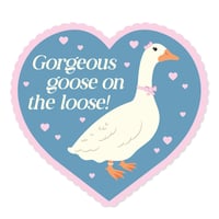 Image 1 of Gorgeous Goose On The Loose Sticker