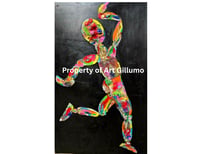 Dancin' Man - 30"x48" on wood
