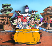 Image 8 of The Flintstones TV Series II Hand Crafted 3D Wooden Diorama Wall Décor