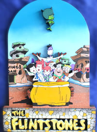 Image 9 of The Flintstones TV Series II Hand Crafted 3D Wooden Diorama Wall Décor