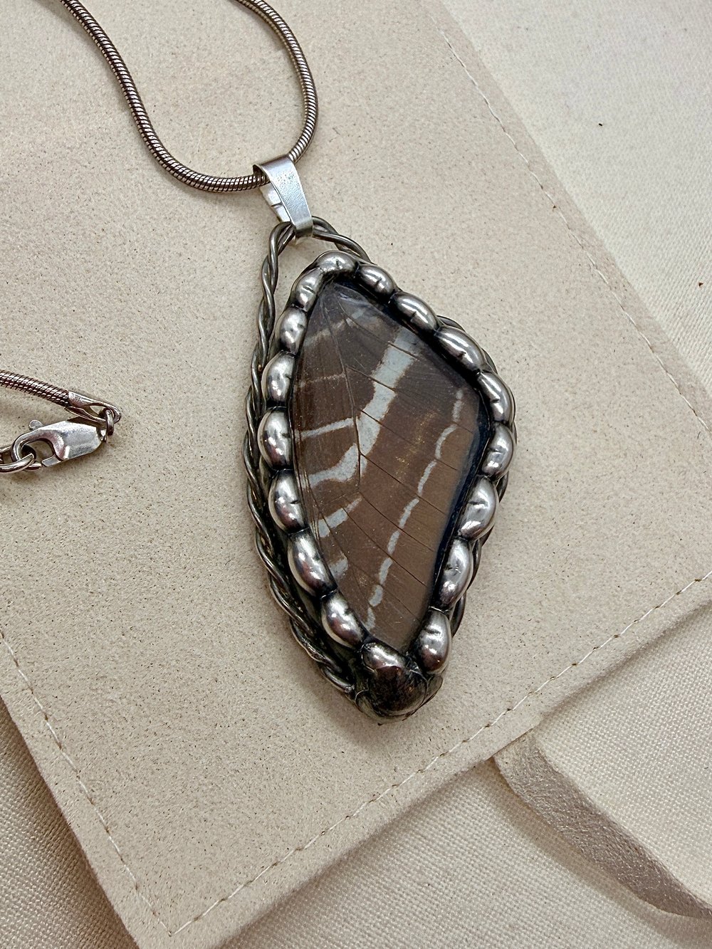 Image of Butterfly Wing Stained Glass Pendant 6/6