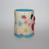 Image 4 of big polka dot airbrushed cup