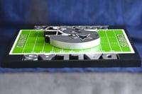 Image 6 of Dallas Cowboys Hand Crafted NFL 3D Wooden Team Helmet Wall Hanging Artwork. 