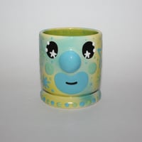 Image 1 of blue n green airbrushed cup
