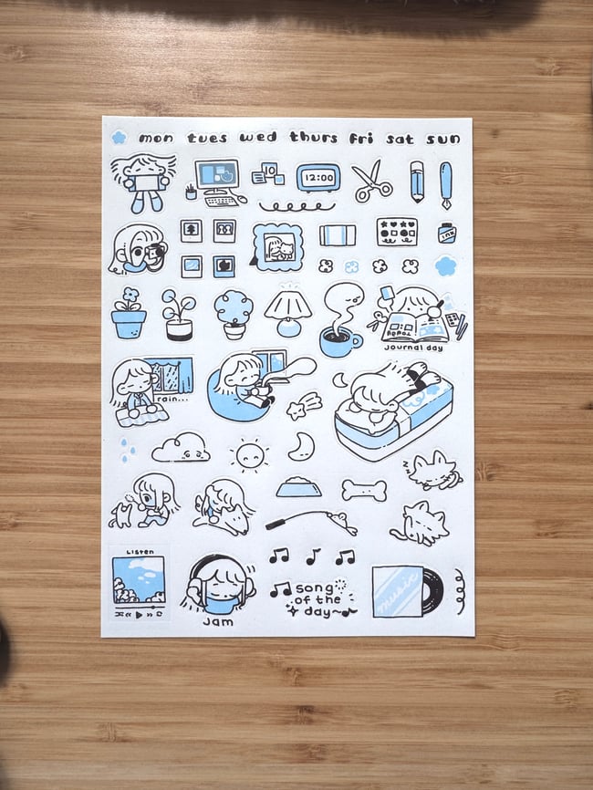 Daily Life 1 Sticker Sheet