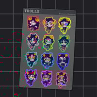 HS Trolls Sticker Sheet