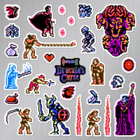 Image 2 of Castlevania III: Dracula's Curse Sticker/Magnet Sets (27 Pieces) 