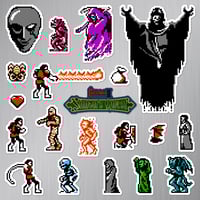 Image 2 of Castlevania II: Simon's Quest Sticker/Magnet Sets (20 Pieces) 