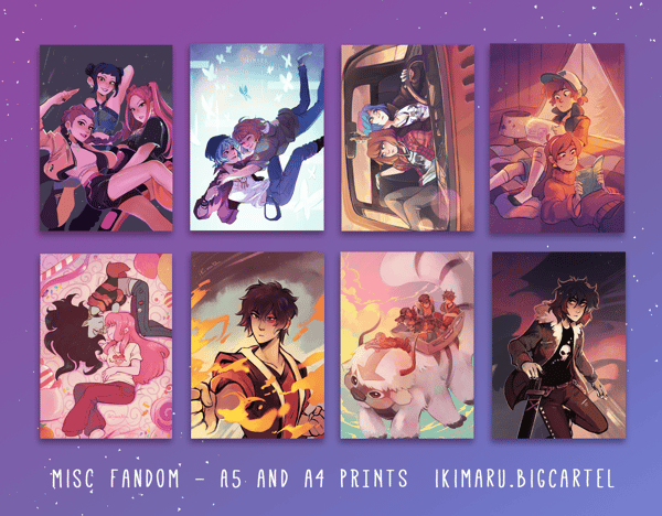 Image of Misc A5 and A4 Prints