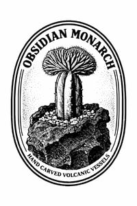 Image 2 of Hand Carved Volcanic Plant Vessels 