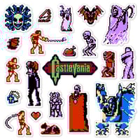 Image 1 of Castlevania Sticker/Magnet Sets (21 Pieces) 