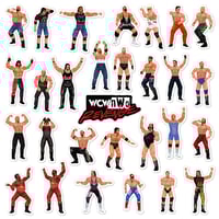 Image 1 of WCW/nWo Revenge Sticker/Magnet Sets (29 Pieces)