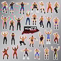 Image 2 of WCW/nWo Revenge Sticker/Magnet Sets (29 Pieces)