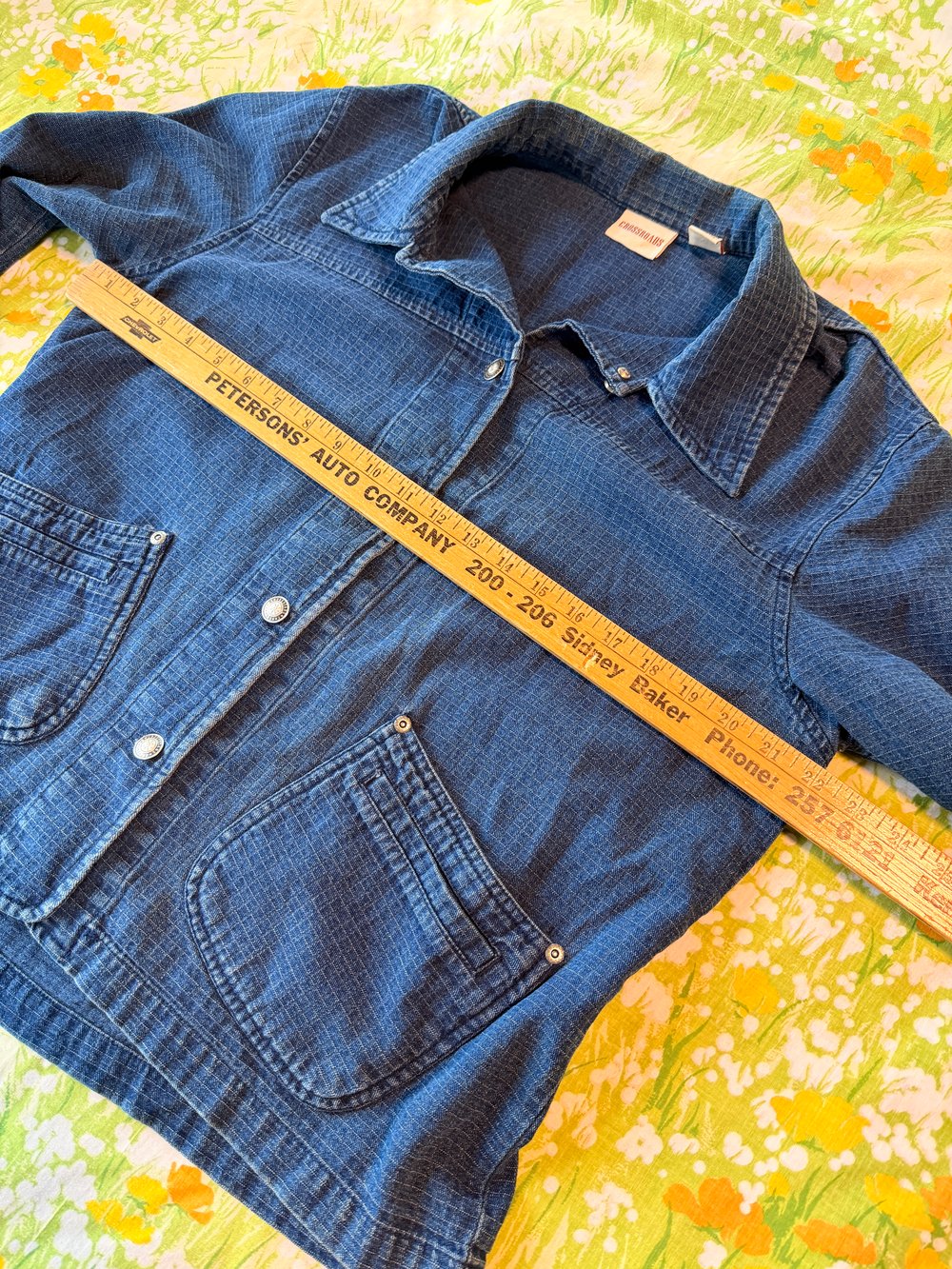 Image of Hand Stamped Denim Chore Jacket — Yucca & Agave