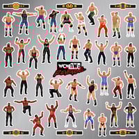 Image 2 of WCW/nWo Revenge Sticker/Magnet Sets (45 Pieces)