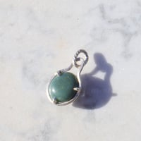 Image 3 of lucky pebble #5 (blue/green round boi)