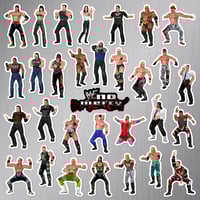Image 2 of WWF No Mercy Sticker/Magnet Sets (31 Pieces)