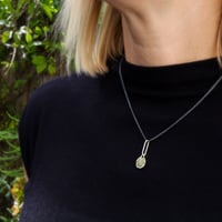 Image 1 of lucky pebble #6 (light green w/ long bail)