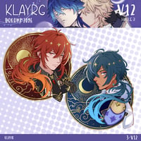 Image 1 of Gold Foil Sticker Kaeya & Diluc
