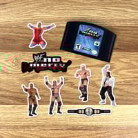 Image 3 of WWF No Mercy Sticker/Magnet Sets (47 Pieces)