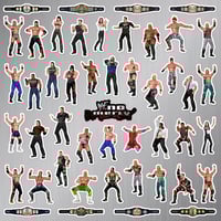 Image 2 of WWF No Mercy Sticker/Magnet Sets (47 Pieces)