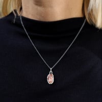 Image 1 of lucky pebble #8 (red multi bean)