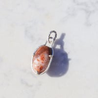 Image 2 of lucky pebble #8 (red multi bean)