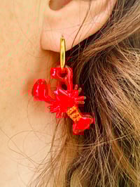 Les boucles  « Homard et Fraise » 