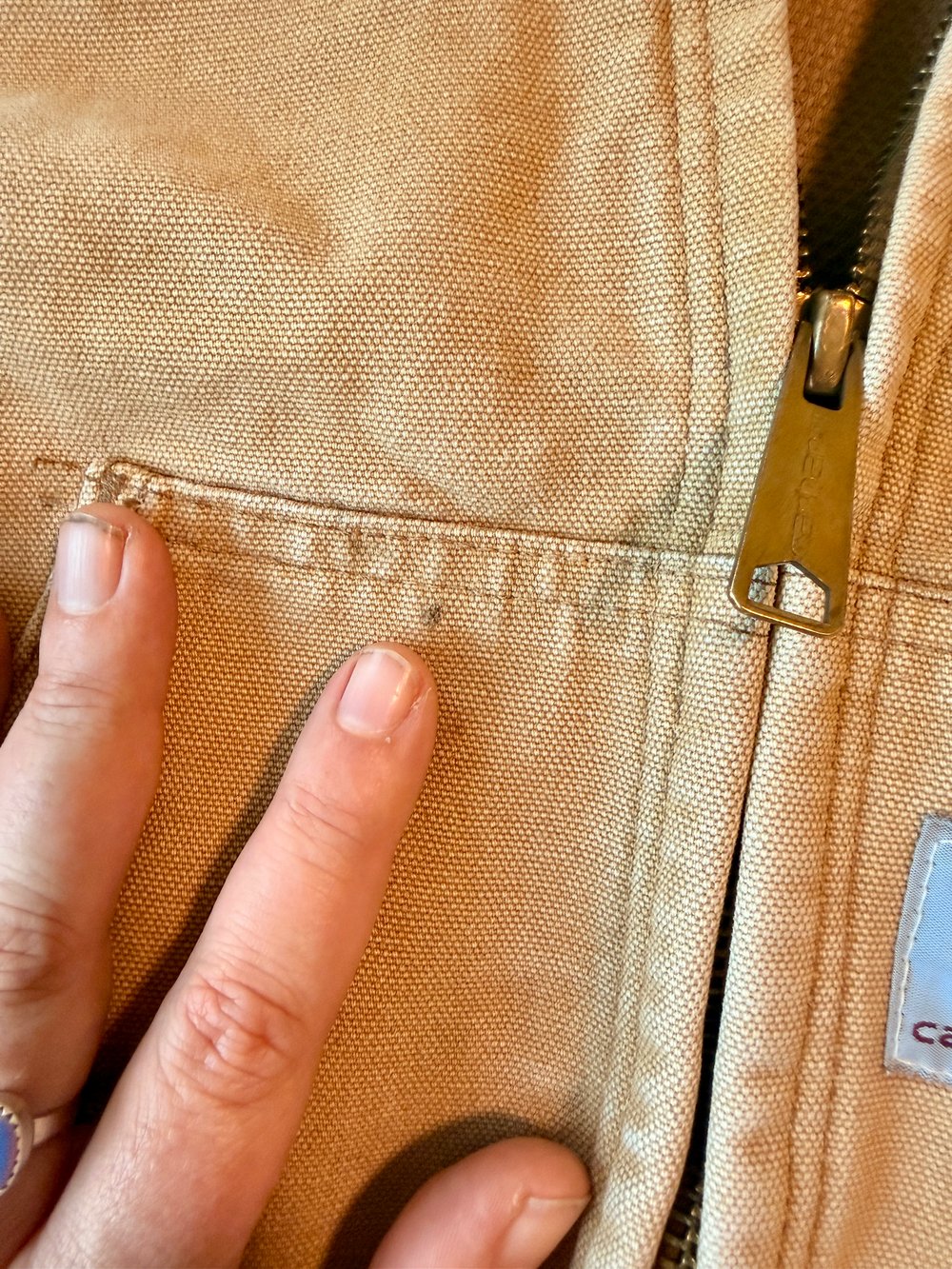Image of Hand Stamped Vintage Carhartt Toddler Jacket — Yucca