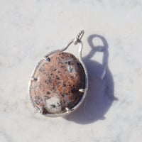 Image 3 of lucky pebble #9 (pink speckled)